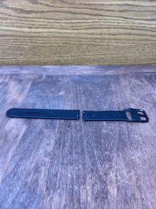 Banda de reloj deportivo de silicona negra de 20 mm impermeable, talla pequeña - Imagen 1 de 4
