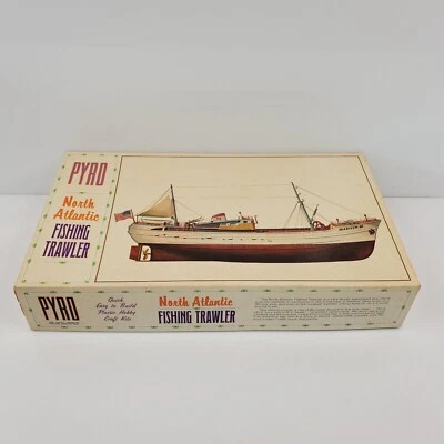 Kit modelo barco arrastrero pesca Pyro North Atlantic 1968 vintage difícil de encontrar Foto 1 de 4
