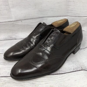 Bruno Magli Varano Oxfords Dress Shoes Wingtip Brown Leather Mens Size 10.5 M - Picture 1 of 11