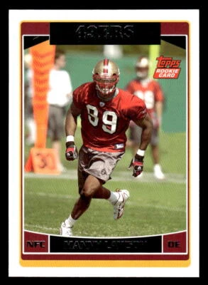 2006 Topps Manny Lawson #314 San Francisco 49ers Football Card - Image 1 of 2