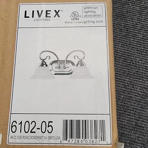 Livex Lighting Coronado 2 Light Bathroom Vanity Light | Chrome | 6102-05 - Picture 1 of 3