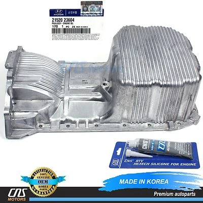 GENUINE Engine Oil Pan for 02-10 Elantra Tiburon Tucson 2.0L OEM 2152023604⭐⭐⭐⭐⭐ - Image 1 of 4