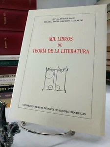 Mil libros de teoría de la literatura, Alburquerque, Gallardo 1991 - Foto 1 di 2