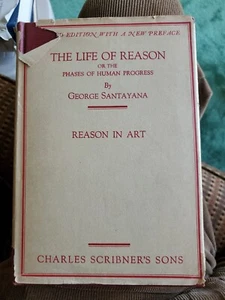 The Life of Reason In Art by George Santayana Hardcover Charles Scribners 1946 - Picture 1 of 11