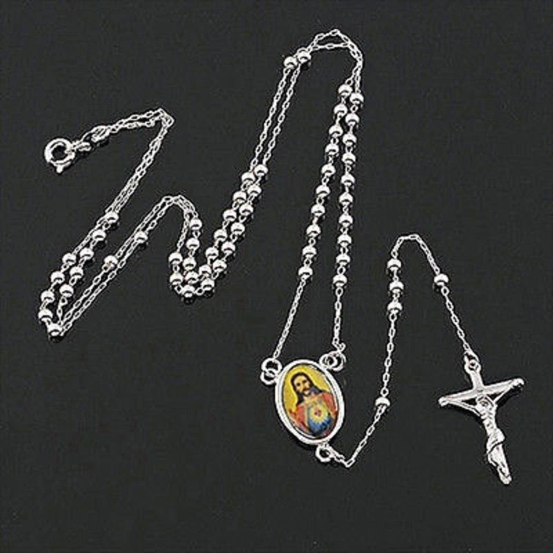 ¡Colgante y collar de cruz de Jesucristo lleno de oro de 9K! Joyería de regalo y amor Foto 1 de 1