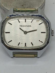 VINTAGE Swiss Made TECHNOS Watch Women Ladies Cal. 69-21 Working Very Well - Picture 1 of 17