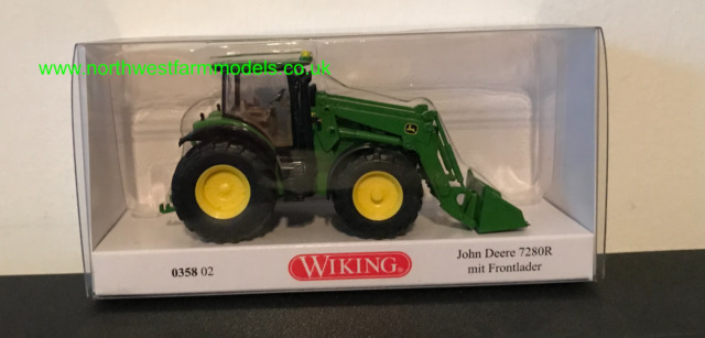 Trator John Deere 7280R com carregadora frontal