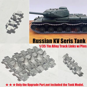 1/32 Russian KV-1/2 Heavy Tank Lead-tin Alloy Workable Track Links w/Steel Pins - Picture 1 of 8