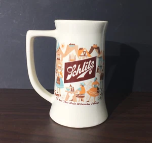 SCHLITZ BEER CERAMIC ADVERTISING MUG - Bild 1 von 6