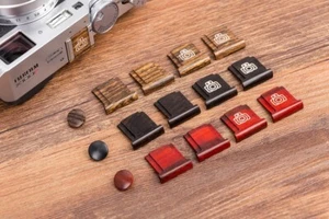 Wood Camera Hot Shoe Cover Shutter Release Button Cap For X100F X100V XT5 XT4 - Picture 1 of 21