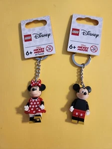 LEGO DISNEY Toy Minifigure Keychain Collectible MICKEY 853998/ MINNIE 853999 - Picture 1 of 2