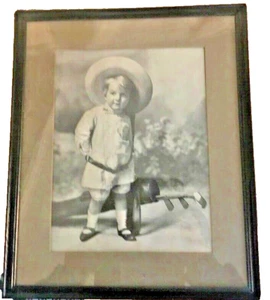 Antiguo Impresión Fotografía Carrito de Mamá 1906 Superficie Elevada Estilo Marco 12.5x10.5 - Imagen 1 de 11