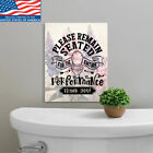 Bathroom Wall Decor Please Remind Seated Thanks Tin Sign Metal Signs Toilet Art