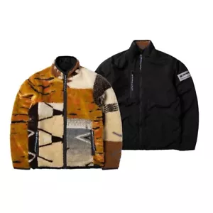 NEW Aries Patchwork Reversible Fleece Jacket Medium - Picture 1 of 13