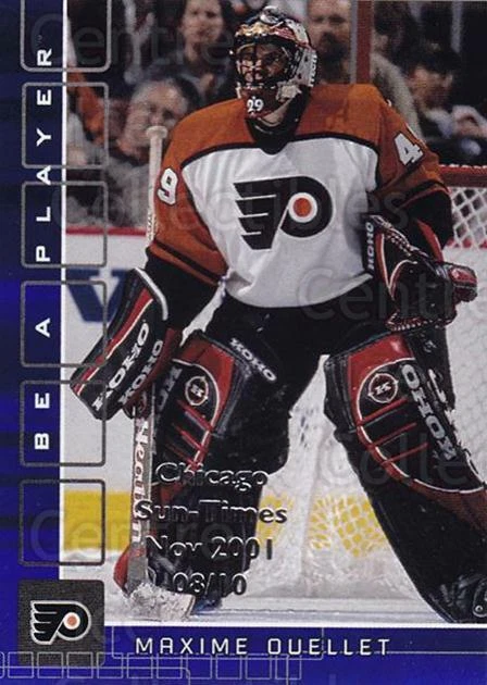 2001-02 BAP Memorabilia Chicago Sun Times Sapphire #20 Maxime Ouellet - Image 1 of 1