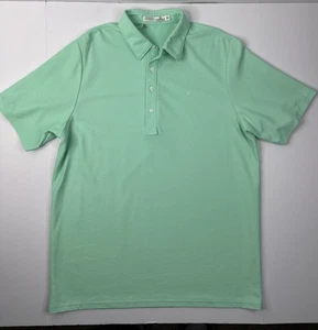 Criquet Golf Mens XL Green Prima Cotton Polo Shirt Casual - Picture 1 of 10