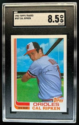 1982 Topps Traded Cal Ripken #98T Orioles SGC 8.5 - Image 1 of 2