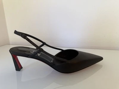 CHRISTIAN LOUBOUTIN Condoroline 55mm Slingback Strap Pump Sandal Heels Shoe 38.5 - Image 1 of 4