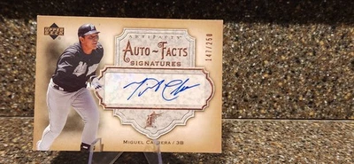 2006 Miguel Cabrera Auto Upper Deck Auto-facts /250 - Image 1 of 4