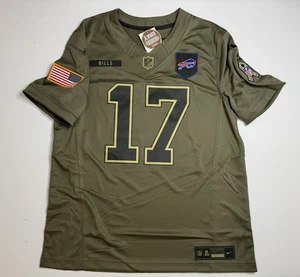 Authentic XL Josh Allen #17 Salute To Service Jersey Olive Buffalo Bills - Picture 1 of 13