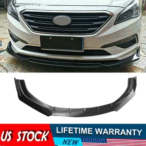 For Hyundai Sonata 2015-2017 Glossy Black Front Bumper Lip Splitter Spoiler Kit - Picture 1 of 9