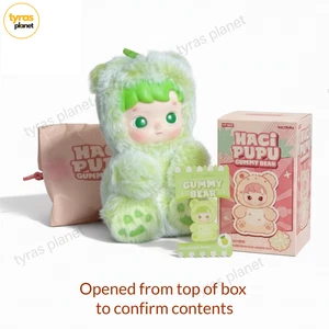 Pop Mart Hacipupu Gummibärchen Serie Vinyl Plüsch Anhänger geöffnete Box grüner Apfel - Bild 1 von 3