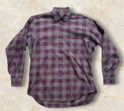 Robert Talbott Men's Long Sleeve Cotton Multi-Colored Plaid Shirt Size Large - Image 1 of 4