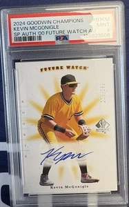 2024 UD UPPER DECK GOODWIN SP AUTHENTIC KEVIN MCGONIGLE ON CARD RC AUTO PSA 9 - Picture 1 of 2