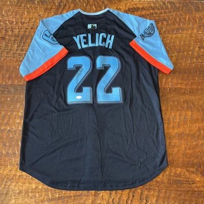 Christian Yelich Signed All Star Jersey JSA Coa Autographed Brewers - Image 1 of 4