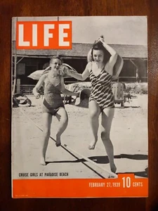 LIFE MAGAZINE - Feb 27 1939 - PARADISE BEACH / Stagecoach / Bomb Shelters - Imagen 1 de 2