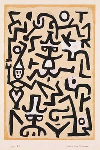 Comedian's Handbill by Paul Klee as HIQU Art Print on Canvas - Picture 1 of 2