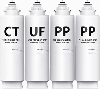 Waterdrop Undersink Replacement Water Filter Compo Pack, 2PP+CT+UF - Image 1 of 4