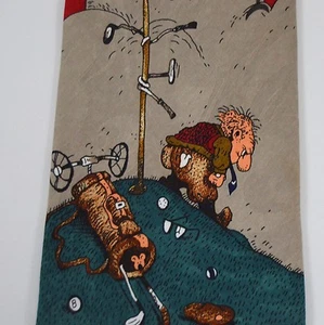 Frustrated Golfer 18th Hole Tie Gary Patterson Balancine Hot Cakes Old Man Golf - Picture 1 of 1