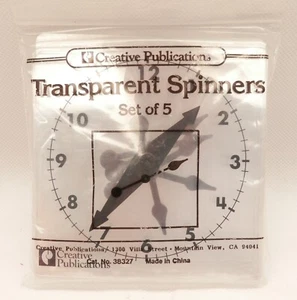 Transparent Spinner Set Teacher Tool for Use with Overhead Projector - Picture 1 of 2