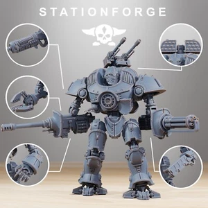 Defensor MK2 - Estación Scavenger StationForge Miniaturas - 28mm Tabletop - Imagen 1 de 8