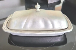 Pewter Butter Dish RWP Wilton Armetale Mount Joy Columbia PA USA Vintage - Picture 1 of 3