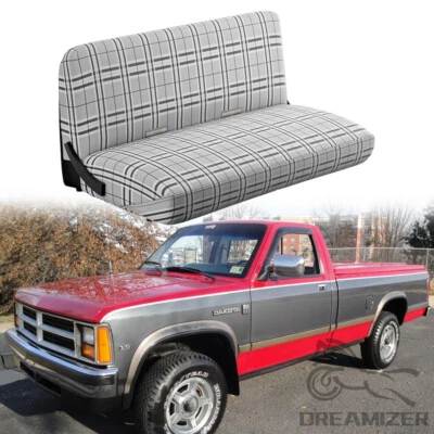 For 1987-1989 Dodge Dakota Saddle Blanket Seat Cover Protector w/ Pocket Grey - Изображение 1 из 4