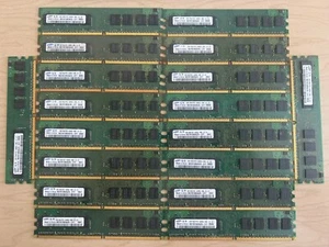 LOT OF 18 - Samsung 1GB 1RX8 PC2-6400U-666-12-ZZ RAM Memory  - Picture 1 of 1