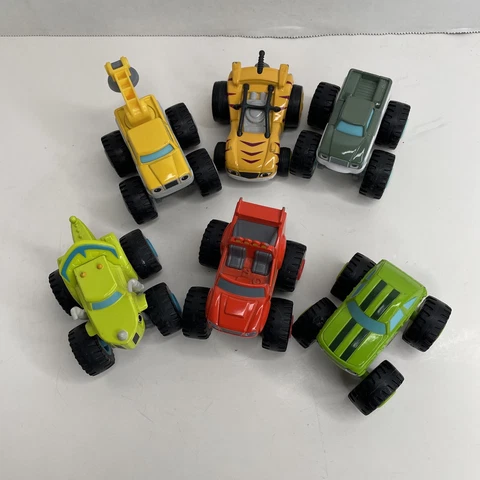 6 truck lot Blaze & the Monster Machines Ferris Pickle  Rudy Stripes Zeg C8 Cover
