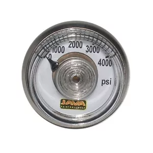 Misuratore di pressione micro serbatoio aria Java 0-4000 psi 1"" diametro 1/8"" raccordo NPT - Foto 1 di 3