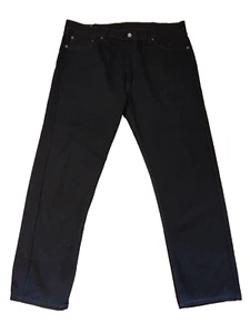 Levis 505 Herren Regular Fit Schwarz Denim Jeans Größe 42x32 - Bild 1 von 3