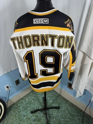Jersey Joe Thornton Boston Bruins Blanco Adulto Grande CCM Foto 1 de 4