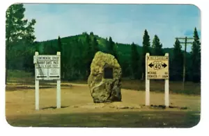Postcard Rabbit Ear Pass Summit Road Markers US-40 Colorado - Picture 1 of 2