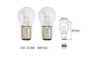 P21 12v 5w 21w/5w Tail Brake Light Bulb for Moped Scooter ATV Quad Go Kart Dirt - Picture 1 of 4