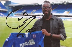 IPSWICH: LARSEN TOURE SIGNED 6x4 PORTRAIT PHOTO+COA - Picture 1 of 1