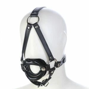Open Mouth Gag Puppy Bone Adjustable Strap Bondage BDSM Roleplay Harness - Picture 1 of 80