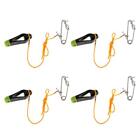 4Pcs Power Grip Plus Downrigger Line Release Stacker Clips with 42cm Leader