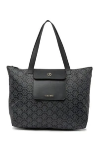 NWT Roberto Cavalli Large Nylon Folding Shopper Tote Bag $420 - Picture 1 of 4
