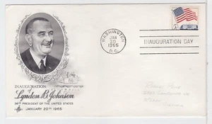 TurtlesTradingPost- Lyndon B Johnson Inauguration 1965 - Artcraft Cachet - Picture 1 of 1