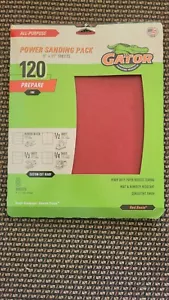 Gator Power Schleifpackung 9 x 11 Blatt 120 fein 8 Blatt pro Packung Schleifpapier - Bild 1 von 6